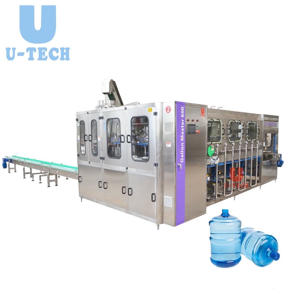 2019 Automatic 100-2000 Barrel 5 Gallon Pure Water Washing Filling Capping Machine