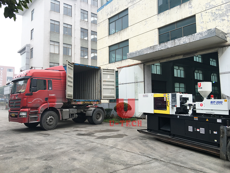 Injection moulding machine send to Australia