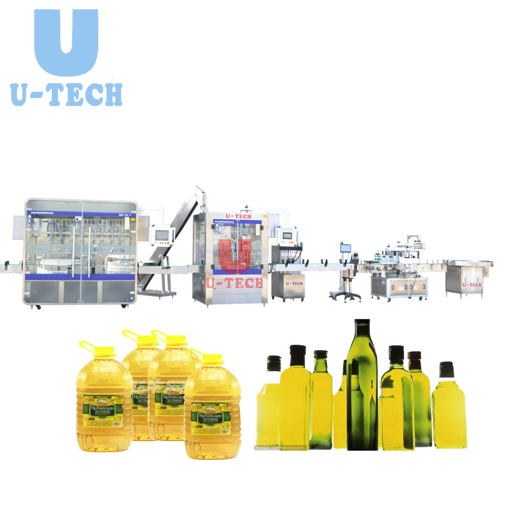 Automatic linear sunflower palm sesame cooking food edible oil Filling Machine